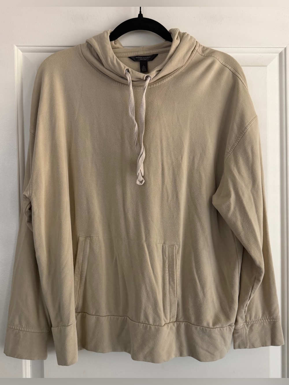 Banana Republic Baby Terry Beige/Tan Hoodie Sweatshirt